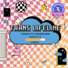 Warped colorful checkered background with colorful vaporwave accents. Foreground: Trans Lifeline Visibility Streamathon in white text. March 25-31 in black text with a loading bar below.