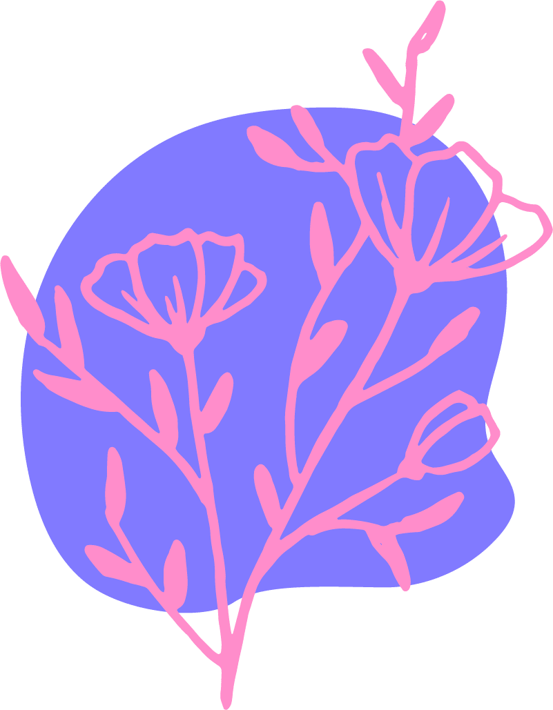 A purple dragon with light blue wings and blue and pink accents on its body. The dragon appears to be happy and has a slight smile on its face. The dragon is sitting in a curled-up position, with its back to the viewer and its head turned slightly to look at them.
